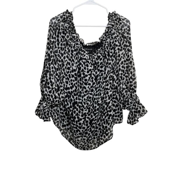 INC International Concepts Tops - INC International Concepts Blouse Women's XXL Round Neck Flare Lined Boho Top